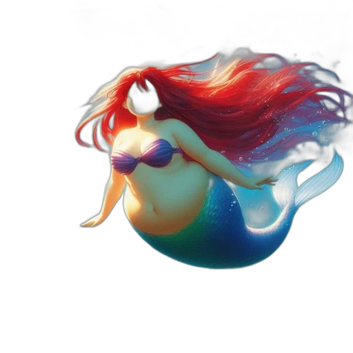 hair, dress, mask, creature transparent PNG cut-out