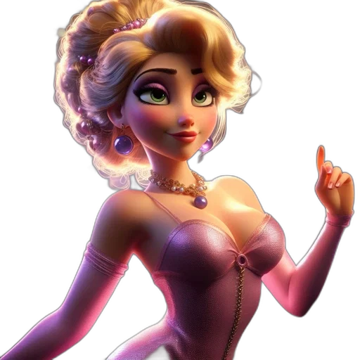 dress, staff, jewelry, cartoon transparent PNG cut-out