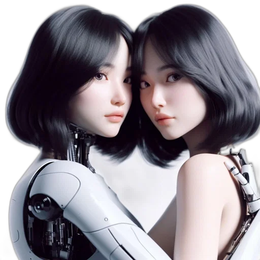 robot, photorealistic, cyberpunk, concept art transparent PNG cut-out