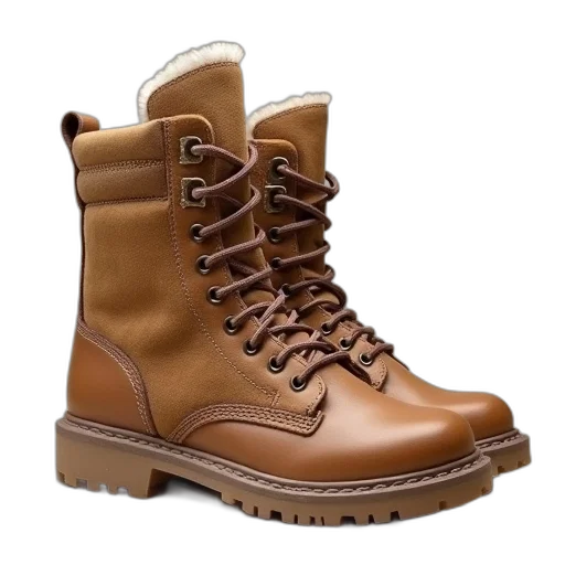 shoes, 3d render, photorealistic, earth tones transparent PNG cut-out