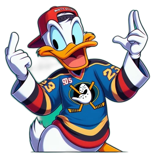 cartoon, pixel art, donald, duck transparent PNG cut-out