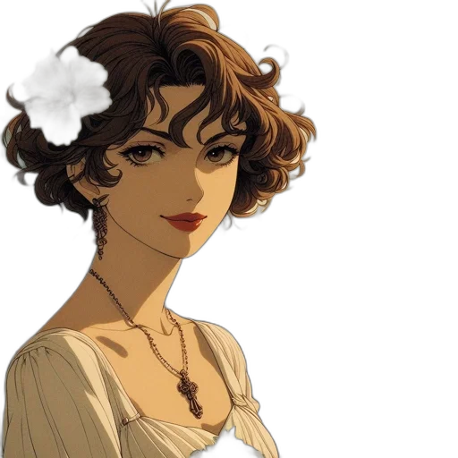 dress, jewelry, crown, face transparent PNG cut-out