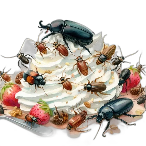 food, animal, crown, 3d render transparent PNG cut-out