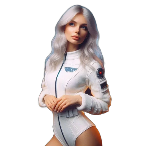 jacket, dress, robot, staff transparent PNG cut-out