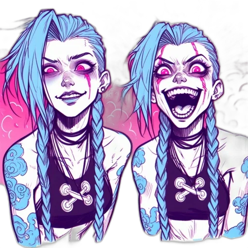 cyberpunk, concept art, cartoon, comic book art transparent PNG cut-out