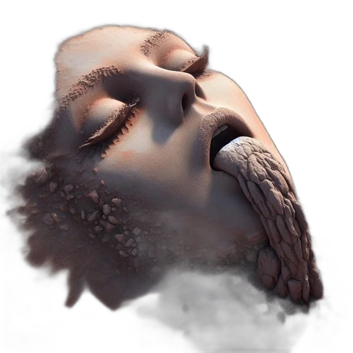face, mask, creature, hair transparent PNG cut-out
