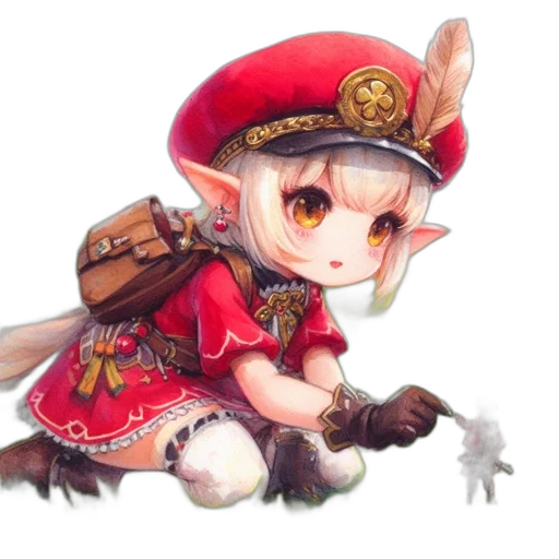 staff, dragon, weapon, hat transparent PNG cut-out