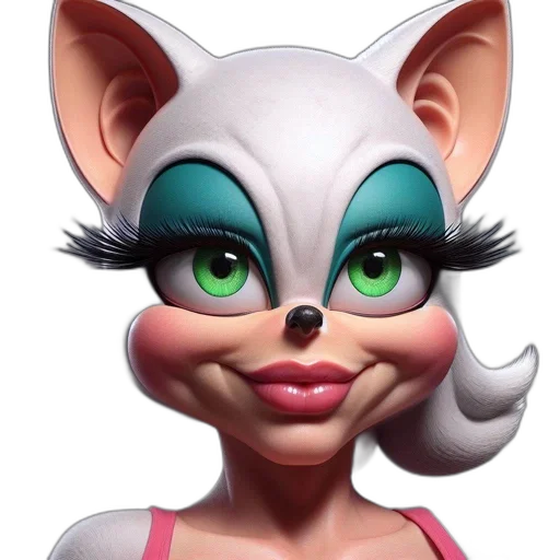 mask, face, animal, 3d render transparent PNG cut-out