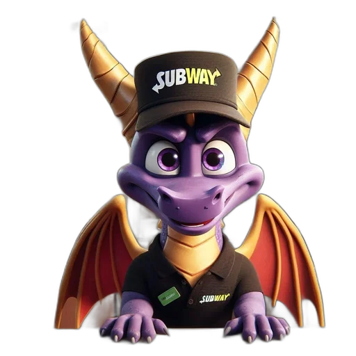 dragon, staff, animal, hat transparent PNG cut-out