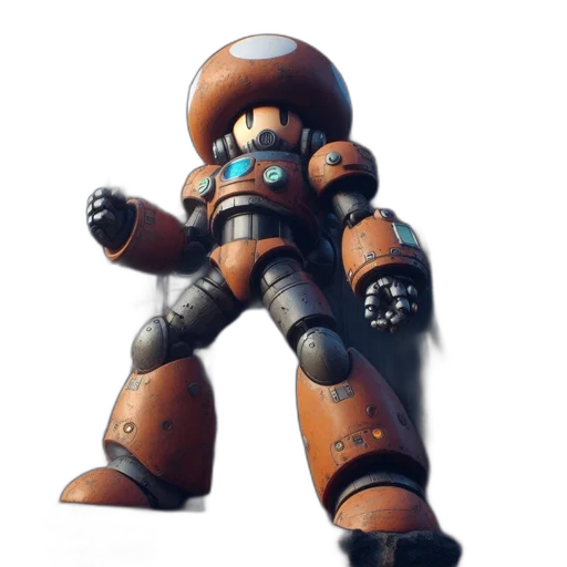 robot, weapon, staff, concept art transparent PNG cut-out