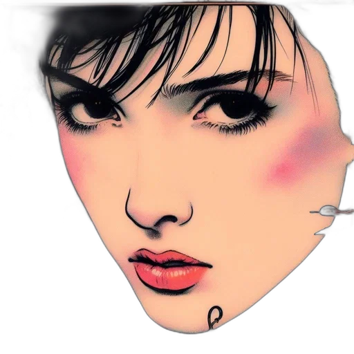 face, mask, jewelry, photorealistic transparent PNG cut-out