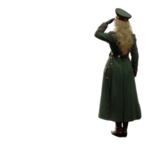 staff, hat, dress, jacket transparent PNG cut-out