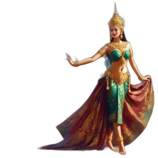 dress, staff, jewelry, concept art transparent PNG cut-out