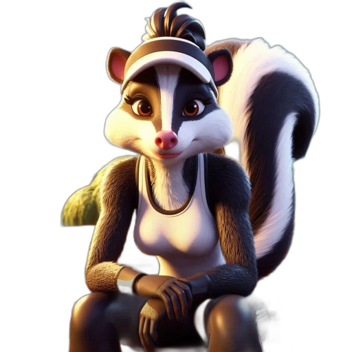 staff, animal, concept art, 3d render transparent PNG cut-out