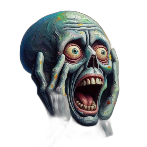 mask, face, creature, concept art transparent PNG cut-out