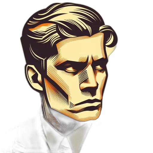 face, comic book art, cartoon, pixel art transparent PNG cut-out