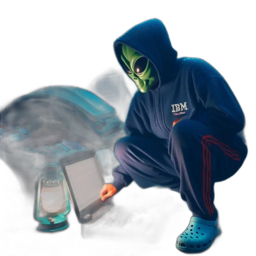 mask, jacket, creature, bottle transparent PNG cut-out