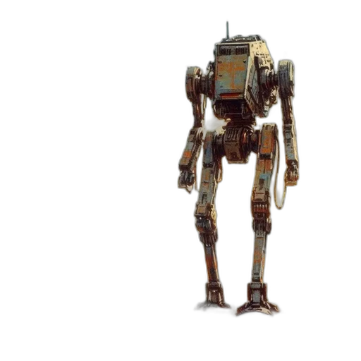 robot, weapon, creature, staff transparent PNG cut-out
