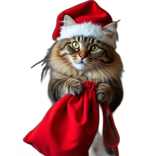 staff, hat, photorealistic, cat transparent PNG cut-out