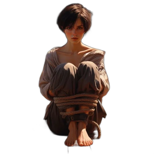 dress, jacket, face, staff transparent PNG cut-out