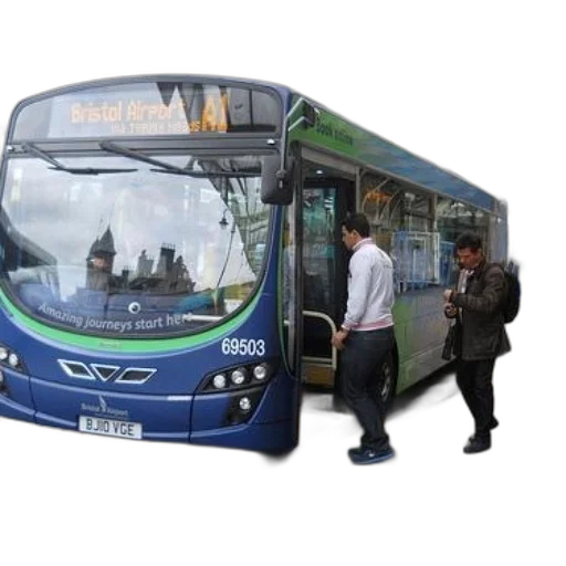 staff, photorealistic, city street, passengers transparent PNG cut-out