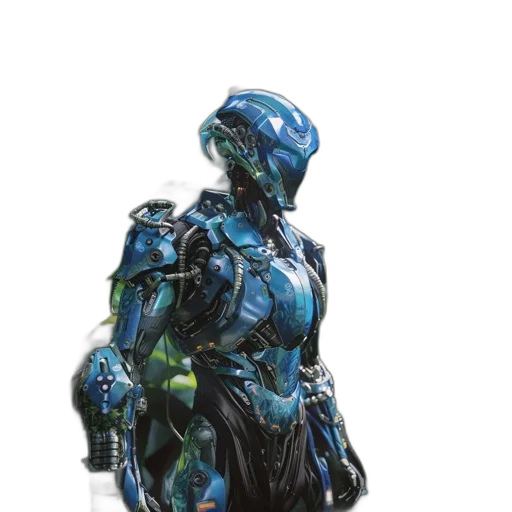robot, creature, weapon, dress transparent PNG cut-out