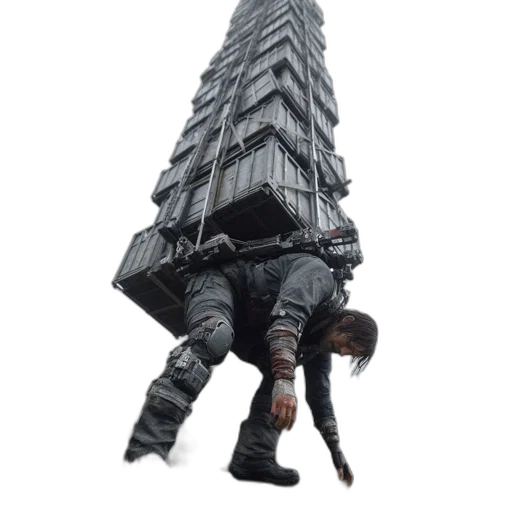 building, jacket, creature, robot transparent PNG cut-out