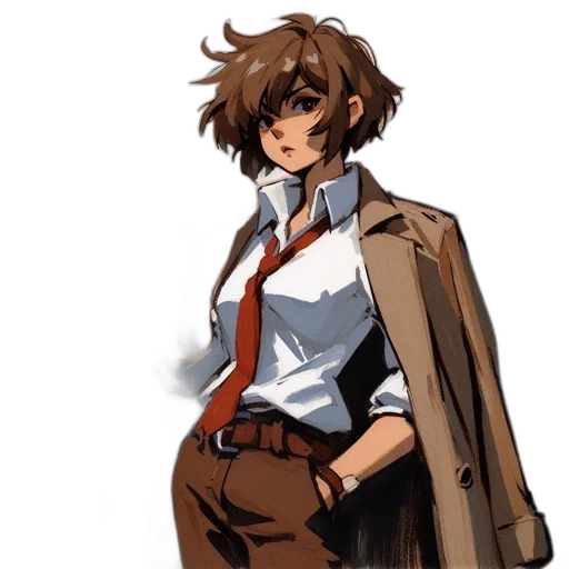 jacket, staff, concept art, pixel art transparent PNG cut-out