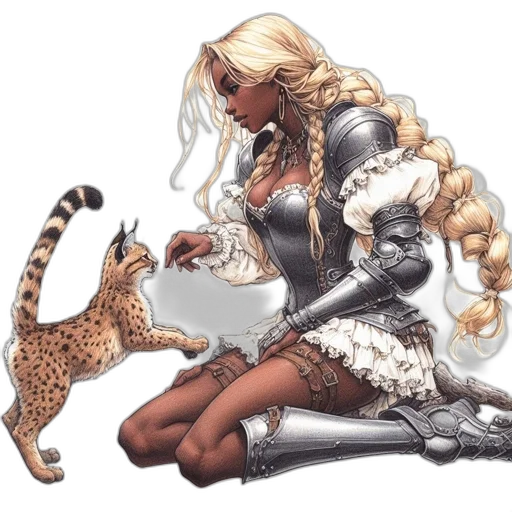 fantasy art, concept art, comic book art, pixel art transparent PNG cut-out