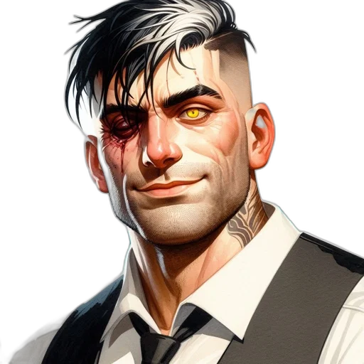 face, staff, concept art, comic book art transparent PNG cut-out