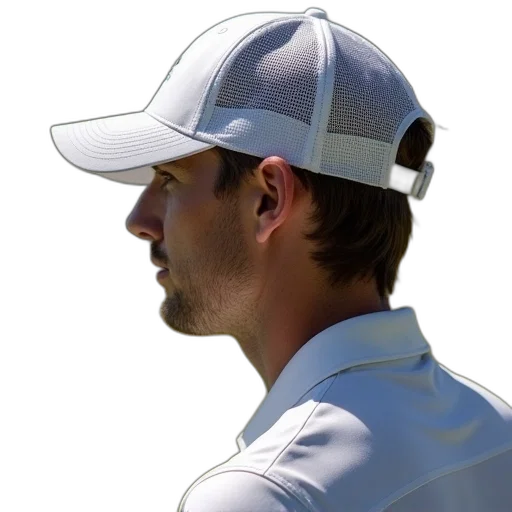 hat, staff, face, photorealistic transparent PNG cut-out