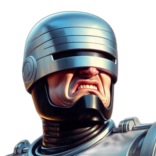 robot, face, mask, concept art transparent PNG cut-out