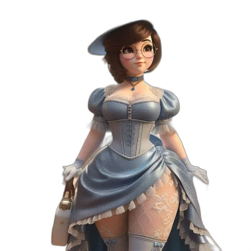 dress, staff, robot, concept art transparent PNG cut-out