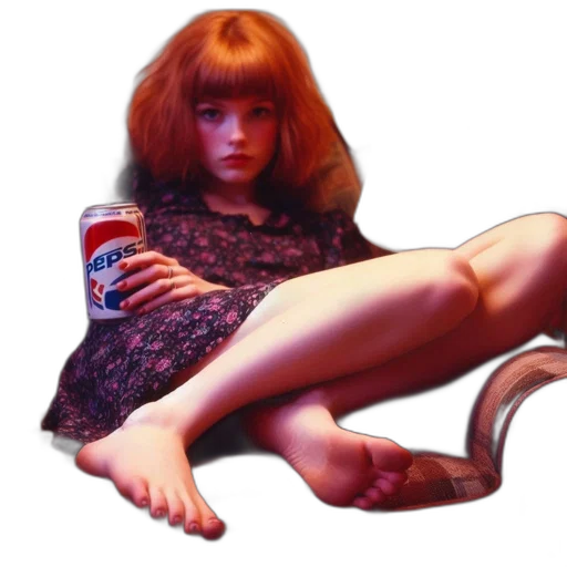 bottle, shoes, dress, hair transparent PNG cut-out