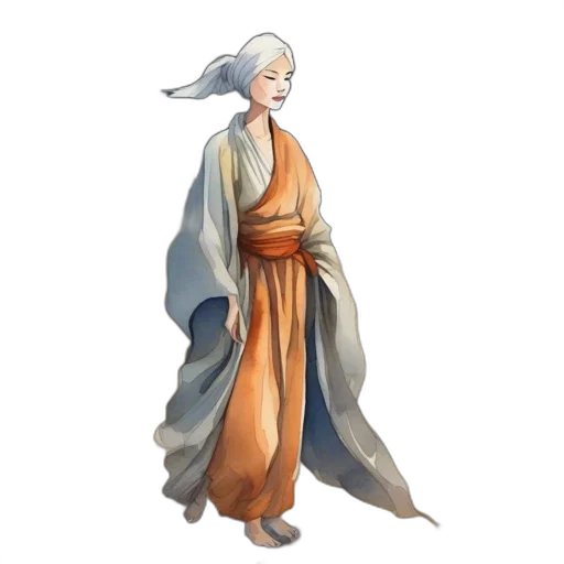 staff, dress, dragon, concept art transparent PNG cut-out