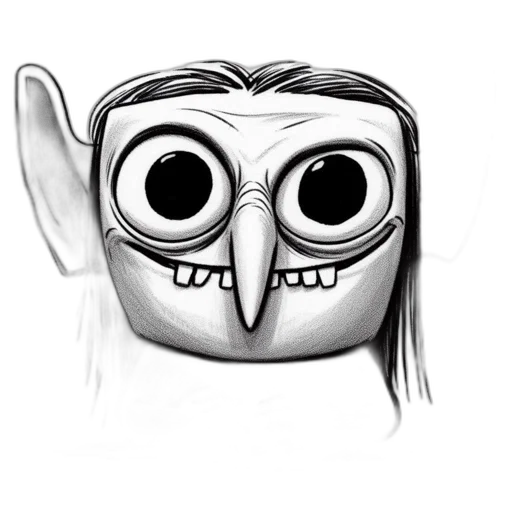 mask, face, cartoon, concept art transparent PNG cut-out