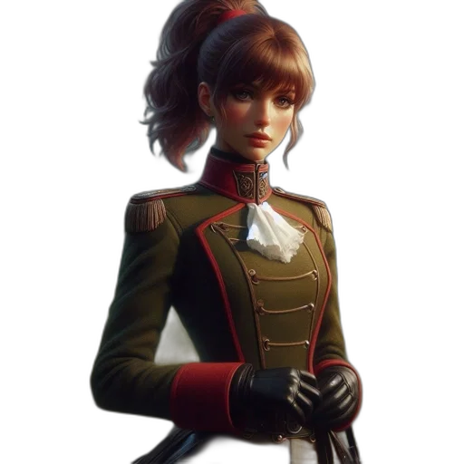 staff, jacket, face, crown transparent PNG cut-out