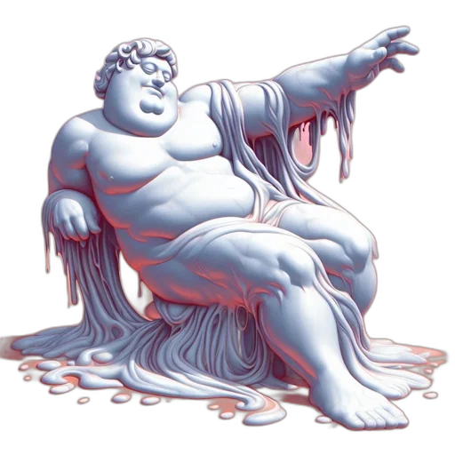 creature, food, concept art, vaporwave transparent PNG cut-out
