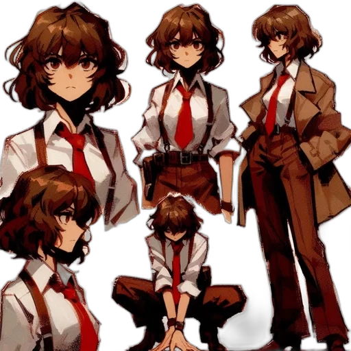 staff, jacket, concept art, anime transparent PNG cut-out