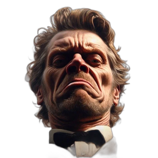 face, staff, hair, crown transparent PNG cut-out