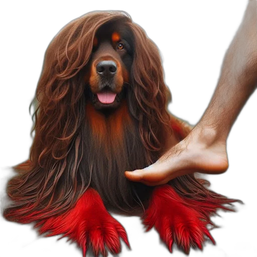 hair, animal, creature, staff transparent PNG cut-out
