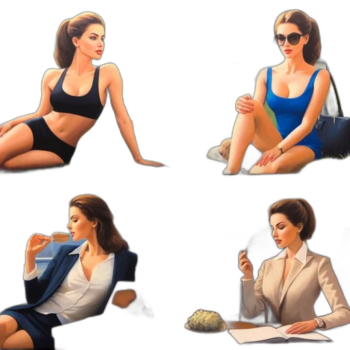 concept art, oil painting, cartoon, photorealistic transparent PNG cut-out