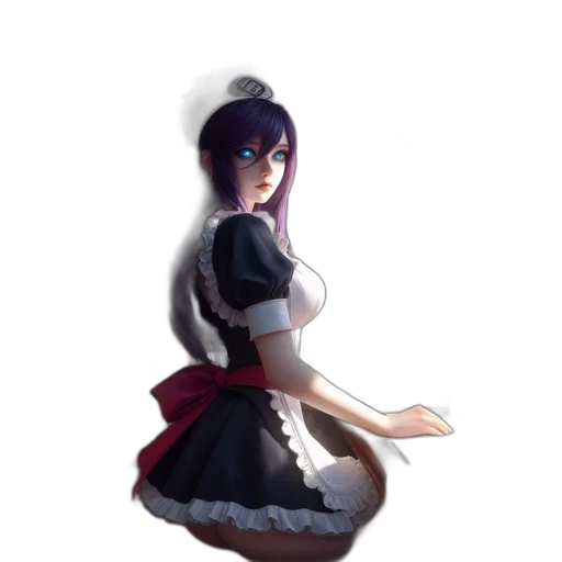 dress, staff, weapon, robot transparent PNG cut-out