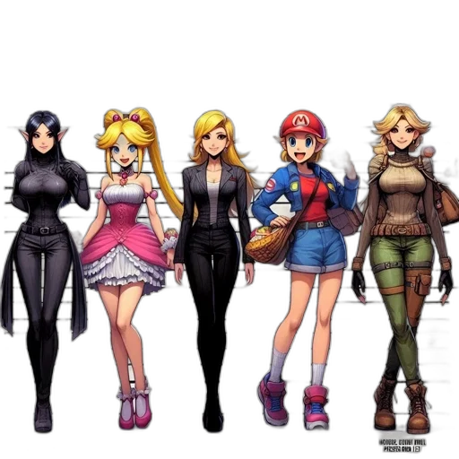 dress, pixel art, concept art, anime transparent PNG cut-out