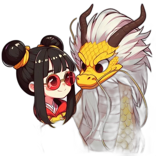 dragon, mask, fantasy art, anime transparent PNG cut-out