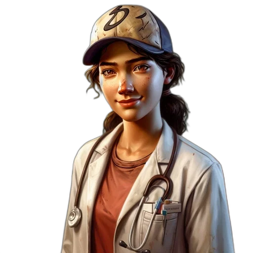 staff, hat, face, jacket transparent PNG cut-out