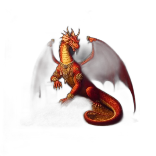 dragon, staff, creature, animal transparent PNG cut-out