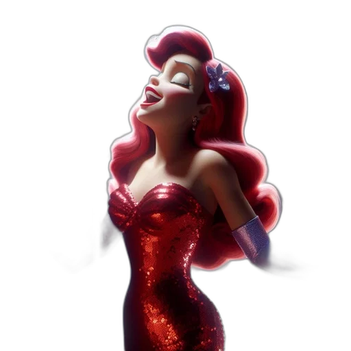 dress, 3d render, concept art, cartoon transparent PNG cut-out