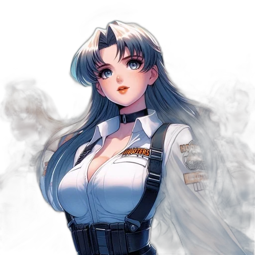dress, robot, staff, anime transparent PNG cut-out