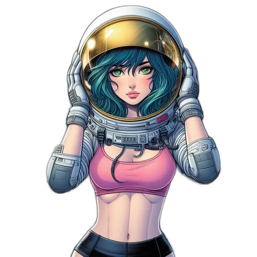 robot, concept art, comic book art, anime transparent PNG cut-out